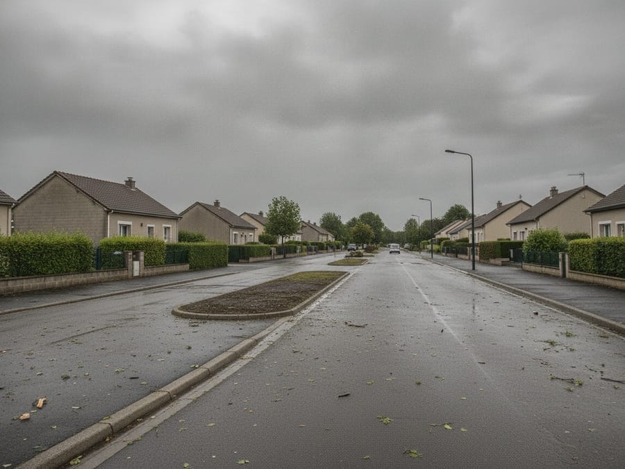 Terrain remis en état après abattage du sapin en bord d'Erdre Nantes