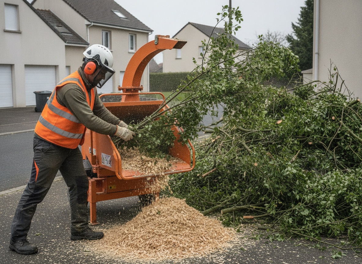 Gestion et ramassage de déchets verts à Nantes : évacuation complète après élagage ou abattage